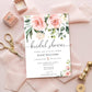 Darcy Floral Pink | Printable Bridal Shower Invitation Suite Template - Black Bow Studio