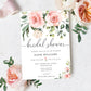 Darcy Floral Pink | Printable Bridal Shower Invitation Suite Template - Black Bow Studio