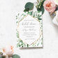 Everly Greenery | Printable Bridal Shower Invitation Suite