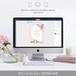 Quinn Floral Pink | Printable Bridal Shower Invitation Suite