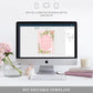 Trianon Pink | Printable Bridal Shower Invitation Suite - Black Bow Studio
