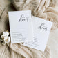 Lucas Script White | Printable Bridal Shower Invitation Template