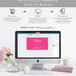 Paintly Hot Pink Gold | Printable Bridesmaid Proposal Label Template
