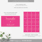 Paintly Hot Pink Gold | Printable Bridesmaid Proposal Label Template