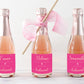Paintly Hot Pink Gold | Printable Bridesmaid Proposal Label Template