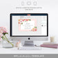 Quinn Floral Pink | Printable Bridesmaid Proposal Wine Label Template