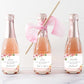 Quinn Floral Pink | Printable Bridesmaid Proposal Wine Label Template