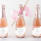 Quinn Floral Pink | Printable Bridesmaid Proposal Wine Label Template
