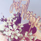 Cake Topper Gold Mirror Acrylic | Just Married - Black Bow Studio