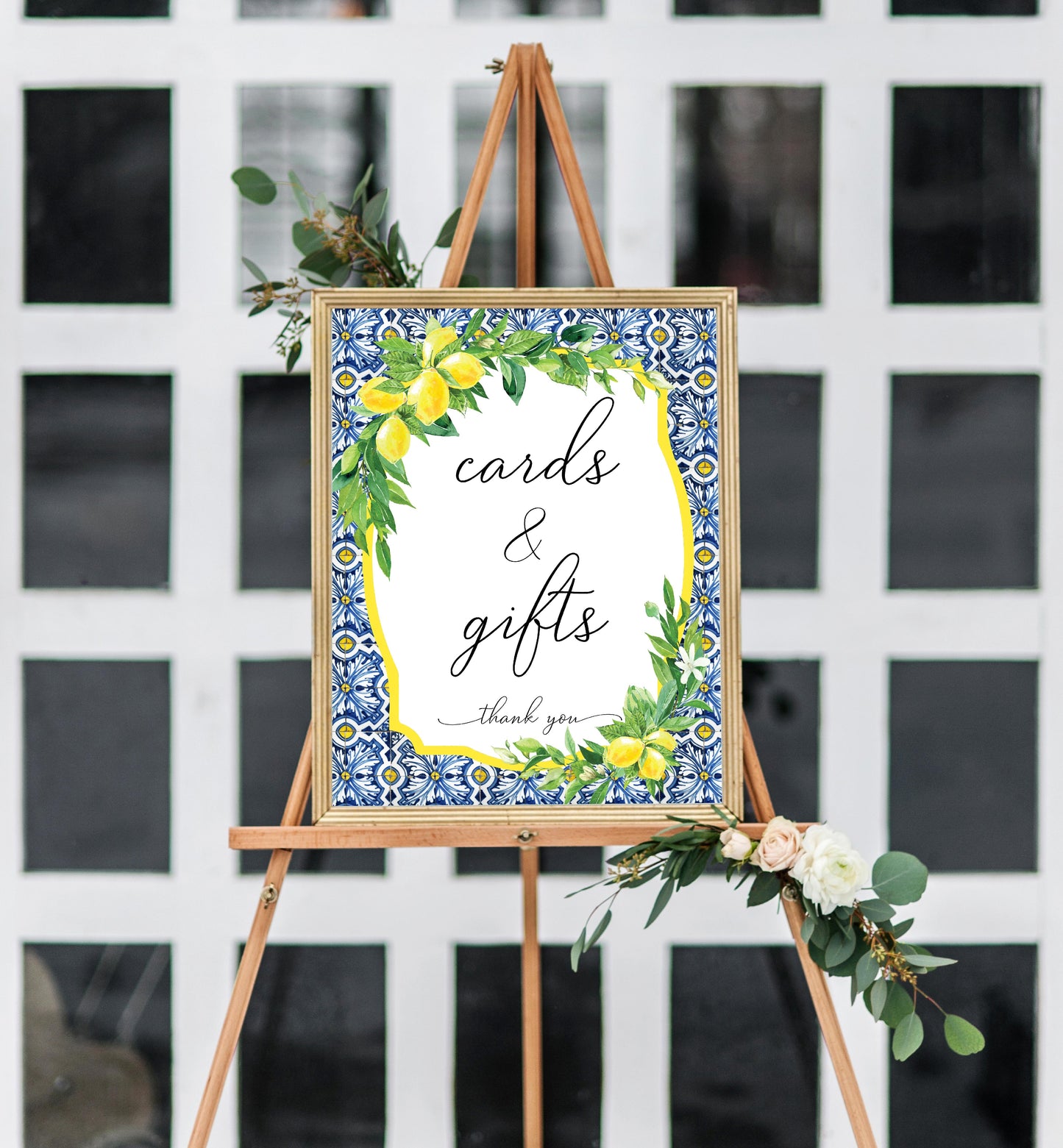 Positano Lemons | Printable Cards and Gifts Sign Template