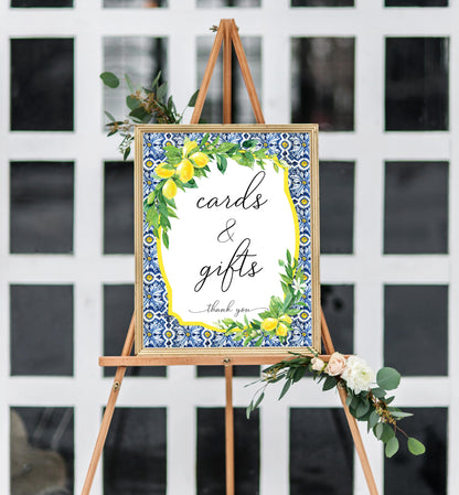 Positano Lemons | Printable Cards and Gifts Sign Template