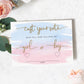 Watercolour Pink Blue | Printable Gender Reveal Voting Game Card Template