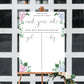 Ferras Blossom Pink Blue | Printable Gender Reveal Voting Game Sign