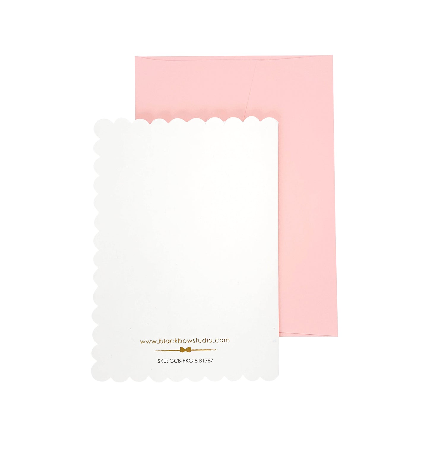 Cherry Cake Scalloped Birthday Greeting Card