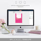 Barbie Party Hot Pink Gold | Printable Chocolate Bar Favour Wrappers Template