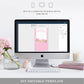 Barbie Party Pink Gold | Printable Chocolate Bar Favour Wrappers Template - Black Bow Studio