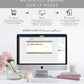 Stripe Green Gold | Printable Christmas Cheque Gift Voucher