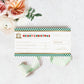 Stripe Green Gold | Printable Christmas Cheque Gift Voucher