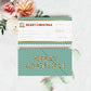 Stripe Green Gold | Printable Christmas Cheque Gift Voucher