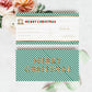 Stripe Green Gold | Printable Christmas Cheque Gift Voucher