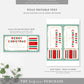 Stripe Green Gold | Printable Christmas Concert Custom Gift Voucher Template
