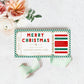Stripe Green Gold | Printable Christmas Concert Custom Gift Voucher Template