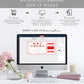 Stripe Pink Gold | Printable Christmas Concert Custom Gift Voucher Template