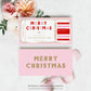 Stripe Pink Gold | Printable Christmas Concert Custom Gift Voucher Template