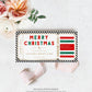 Stripe Green Gold | Printable Christmas Concert Custom Gift Voucher Template