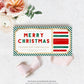 Stripe Red Gold | Printable Christmas Custom Gift Voucher Template