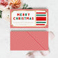 Stripe Red Gold | Printable Christmas Custom Gift Voucher Template