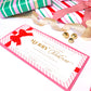 Stripe Pink Red | Christmas Gift Voucher