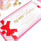 Stripe Pink Red | Christmas Gift Voucher