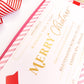 Stripe Pink Red | Christmas Gift Voucher