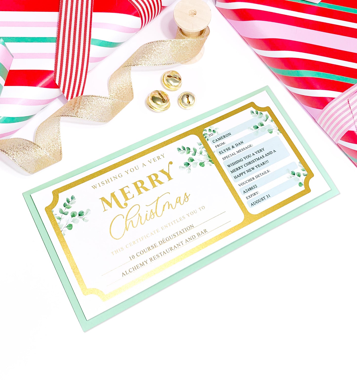 Ferras Greenery Gold | Christmas Gift Voucher