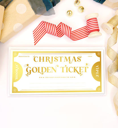Golden Ticket Gold | Christmas Gift Voucher
