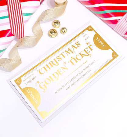 Golden Ticket Gold | Christmas Gift Voucher