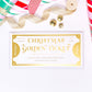 Golden Ticket Gold | Christmas Gift Voucher