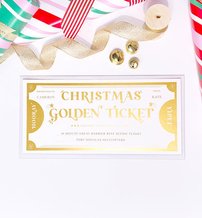 Golden Ticket Gold | Christmas Gift Voucher
