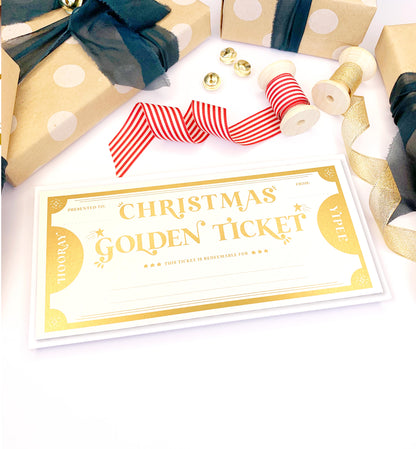 Golden Ticket Gold | Christmas Gift Voucher