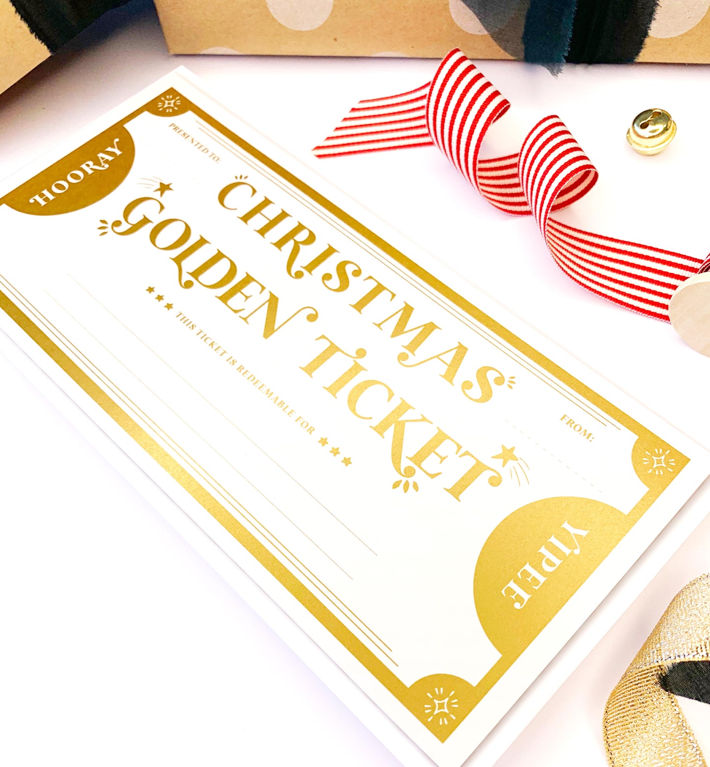 Golden Ticket Gold | Christmas Gift Voucher