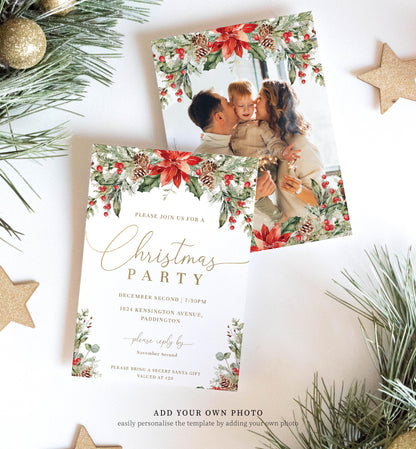 Nutmeg Noel | Printable Christmas Party Invitation