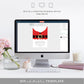 Santa Coat Red | Printable Christmas Party Invitation - Black Bow Studio