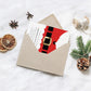 Santa Coat Red | Printable Christmas Party Invitation - Black Bow Studio