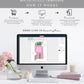 Stripe Pink Red | Printable Christmas Present Money Wallet Template