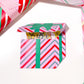 Stripe Pink Red | Printable Christmas Present Money Wallet Template