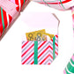 Stripe Pink Red | Printable Christmas Present Money Wallet Template