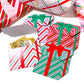 Stripe Pink Red | Printable Christmas Present Money Wallet Template