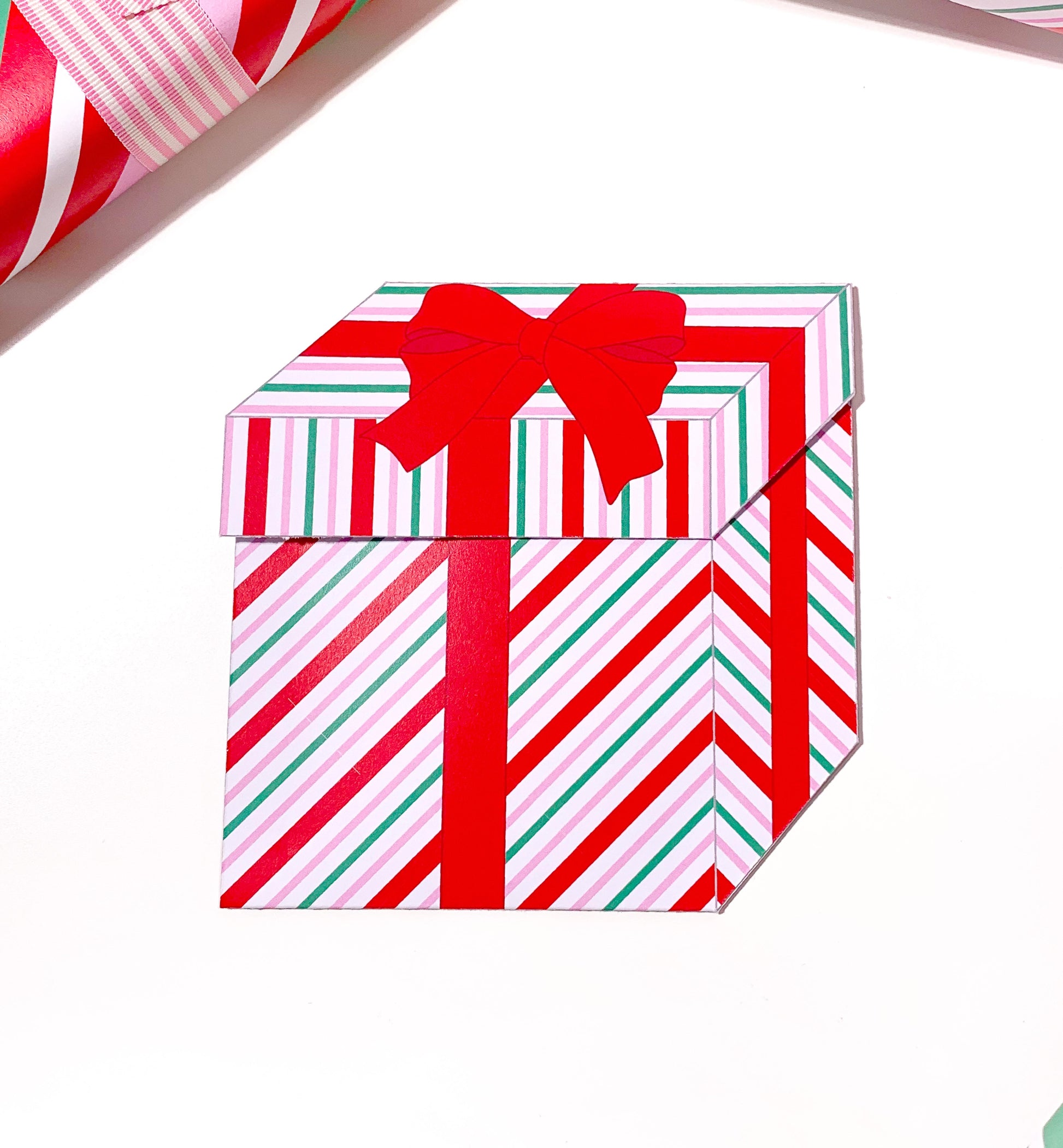 Stripe White Red | Printable Christmas Present Money Wallet Template – Black Bow Studio stripe-white-red-printable-christmas-present-money-wallet-template-black-bow-studio