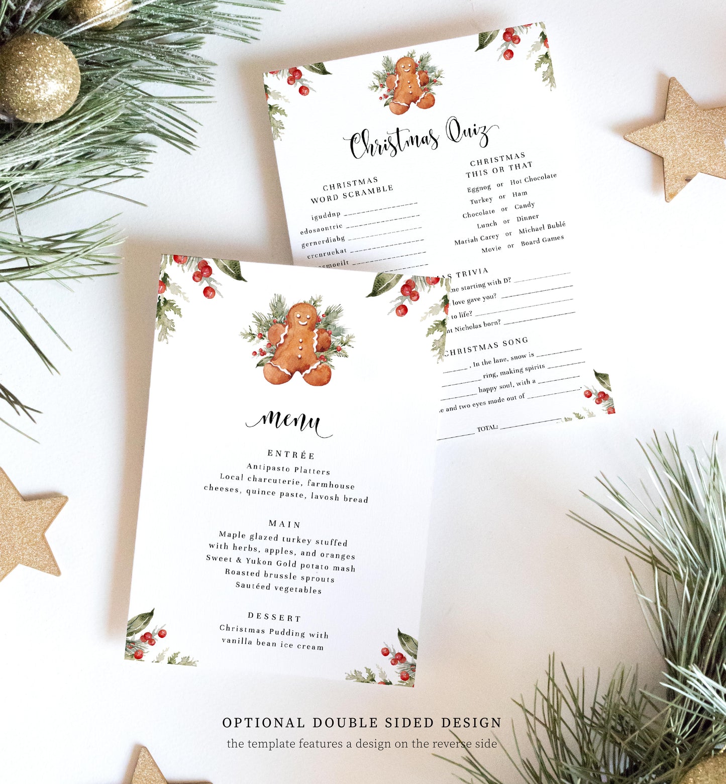 Nutmeg Noel | Printable Christmas Quiz Game Template